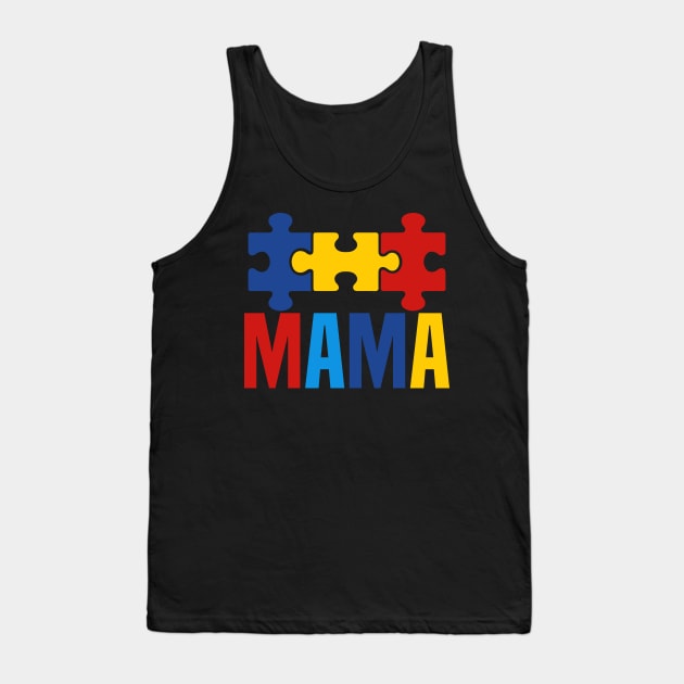 Autism Mama Mom Autism Support Tank Top by frankjoe